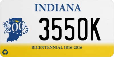 IN license plate 355OK