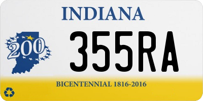 IN license plate 355RA