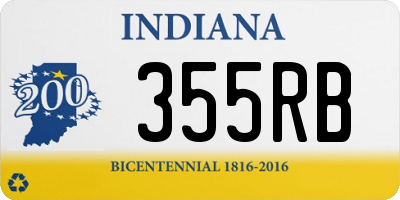 IN license plate 355RB