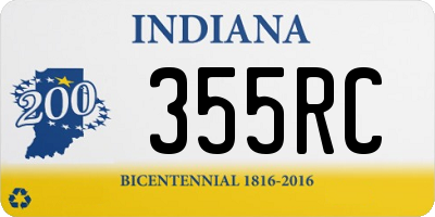 IN license plate 355RC