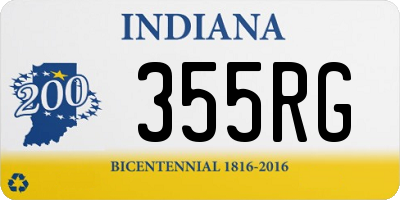 IN license plate 355RG