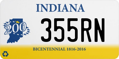 IN license plate 355RN