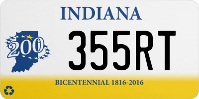 IN license plate 355RT