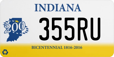 IN license plate 355RU