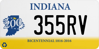 IN license plate 355RV