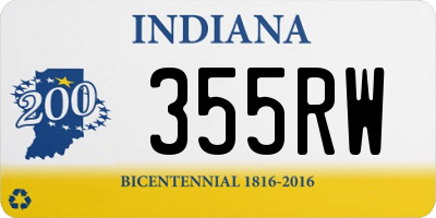 IN license plate 355RW