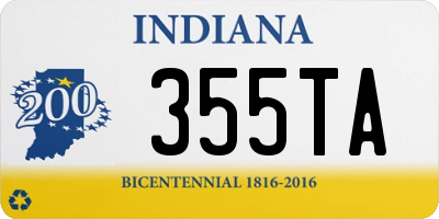 IN license plate 355TA