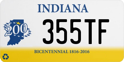 IN license plate 355TF