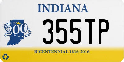 IN license plate 355TP