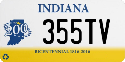 IN license plate 355TV