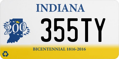 IN license plate 355TY