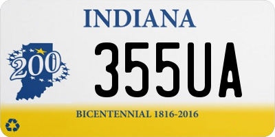 IN license plate 355UA