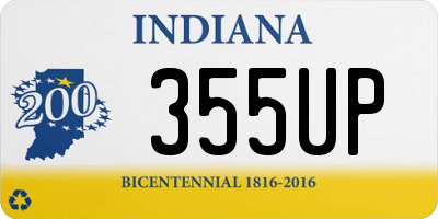 IN license plate 355UP