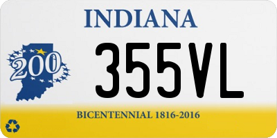 IN license plate 355VL