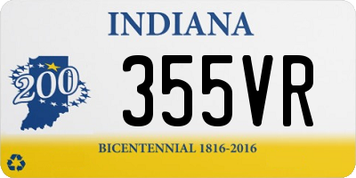 IN license plate 355VR