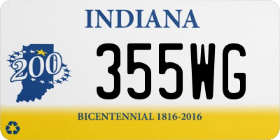 IN license plate 355WG