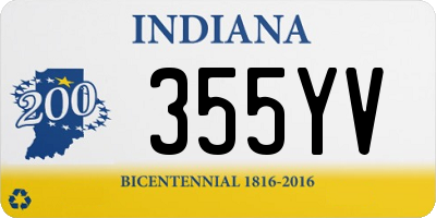 IN license plate 355YV