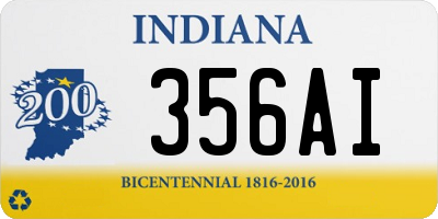 IN license plate 356AI