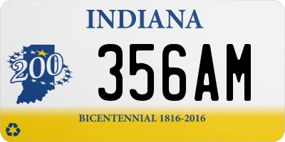 IN license plate 356AM