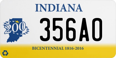 IN license plate 356AO