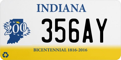 IN license plate 356AY