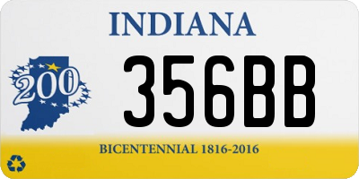 IN license plate 356BB