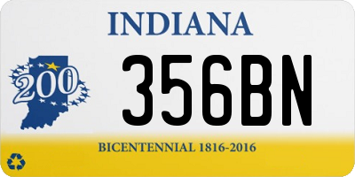 IN license plate 356BN