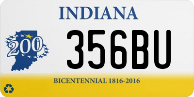 IN license plate 356BU