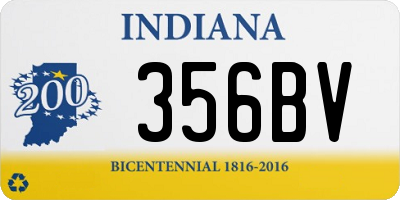 IN license plate 356BV