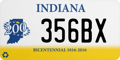 IN license plate 356BX