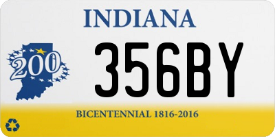 IN license plate 356BY