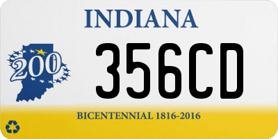 IN license plate 356CD