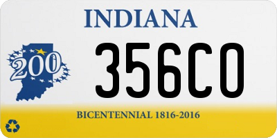 IN license plate 356CO