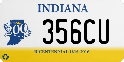 IN license plate 356CU