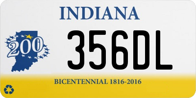 IN license plate 356DL