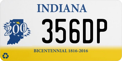 IN license plate 356DP