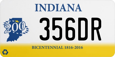 IN license plate 356DR