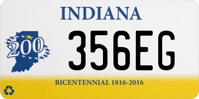 IN license plate 356EG