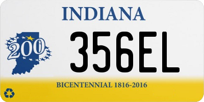 IN license plate 356EL