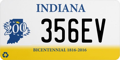 IN license plate 356EV