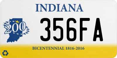 IN license plate 356FA