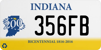 IN license plate 356FB