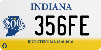 IN license plate 356FE