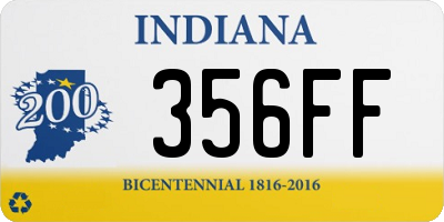 IN license plate 356FF