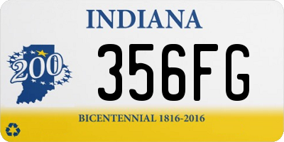 IN license plate 356FG