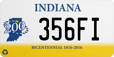 IN license plate 356FI