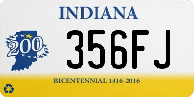 IN license plate 356FJ