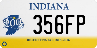 IN license plate 356FP