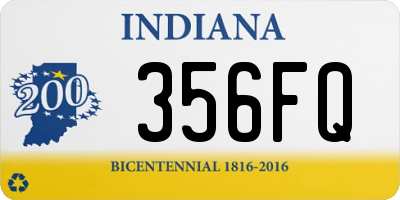 IN license plate 356FQ