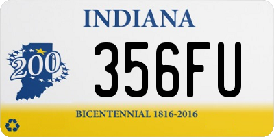 IN license plate 356FU